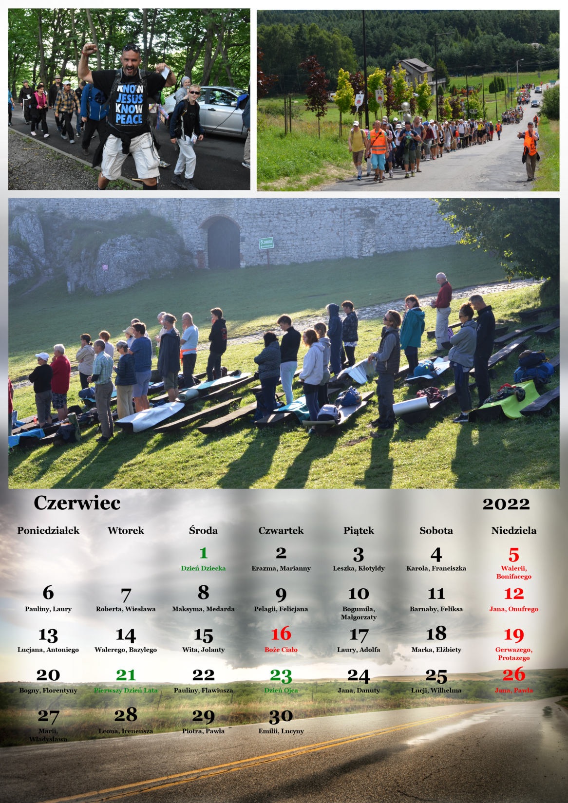 Kalendarz na 2022 r. ze zdjęciami z 41. PPK na Jasną Górę